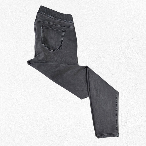 Torrid Dark Brown Elastic Waist Pull On High Rise Jegging Skinny Jeans Size 14 - Picture 6 of 7